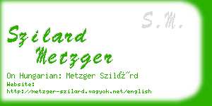 szilard metzger business card